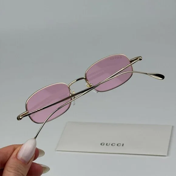 Gucci GG1648S 005 BRAND NEW Sunglasses Gold Pink Unisex  display picture 3
